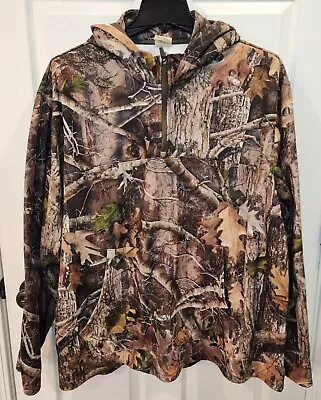 Mens Red Head Bass Pro Shops Hoodie Full Zip Mossy Oak Camo Hoodie 3XL Kanati • $30