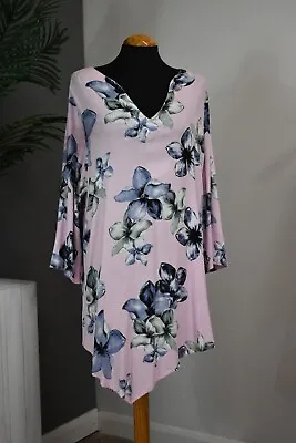 NWT Kasbah Tanari Top Size 14/16 Pink Floral (Designer Sample) • £10