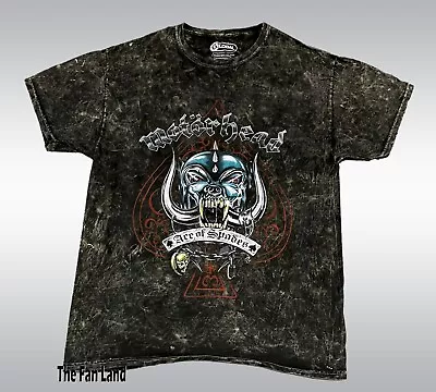 New Motorhead Ace Of Spades Album Mens Acid Wash Vintage  T-Shirt • $21.95