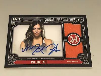 2016 Topps UFC Museum Collection Miesha Tate Auto Dual Fight Relic 32/75 • $69.99