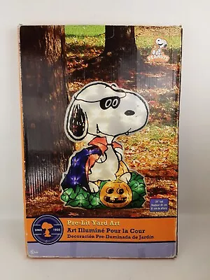 Peanuts Snoopy Pre-Lit Halloween Yard Art 24 Inch  • $44.99