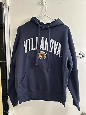 Villanova University Blue Hoodie Sweatshirt Old Varsity Brand Large • $13.95