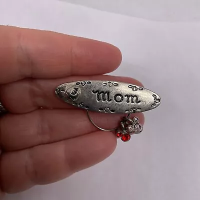 Disney Mom  Brooch Pin - Silver Tone Mickey Mouse Charms • $16.81