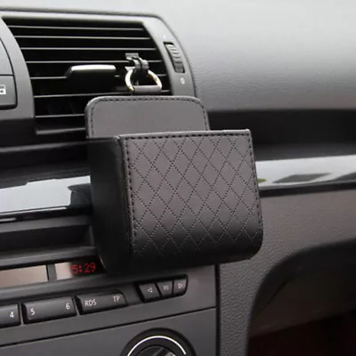 Car Accessories Air Vent Mount Storage Box Phone Holder Organizer Bag Universal • $8.59