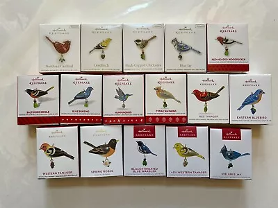 Hallmark Beauty Of Birds Miniatures Ornaments Full Set 2009 To 2024 - Set Of 16 • $598