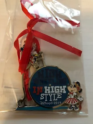 Disney D23 2019 Expo Mickey & Minnie High Wheeling In High Style Ornament - LE • $47.50
