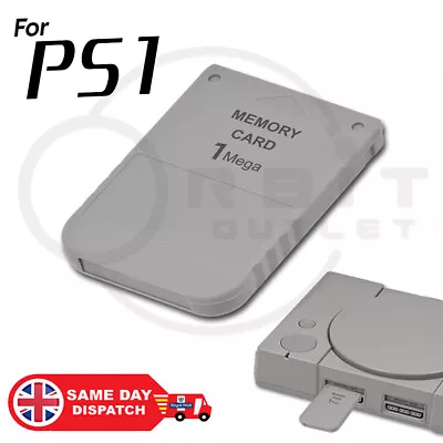 £2.90 • Buy Ps1 Memory Card 1mb For Sony Playstation 1 Psx One 15 Blocks 