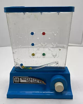 Tomy Wonderful Waterfuls Water Game Blue Tic Tac Toe 1976 VINTAGE • $19.60