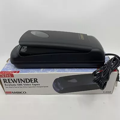 AMBICO VHS Rewinder Video Tape Auto Power Shut-Down Auto Stop - Tested/Open Box • $27.99