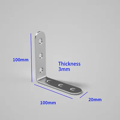 304 Stainless Steel Corner Brace Joint Shelf Support L-Shape Right Angle Bracket • $129.25