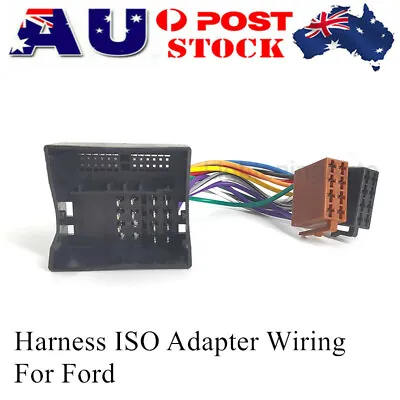 $15.99 • Buy Car Stereo Harness ISO Adapter Plug Lead Loom Wiring Connector For Ford