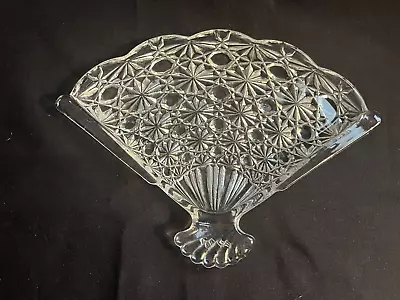 Vintage Glass Fan Trinket Dish By Avon • $12.74
