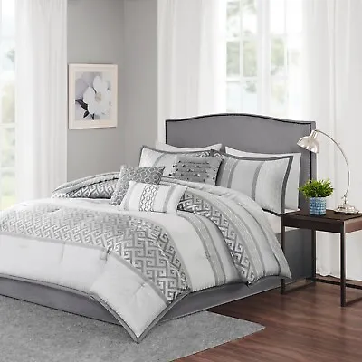 Madison Park Bennett 7 Piece Jacquard Comforter Set • $148.49