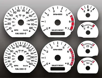White Face Gauges For 1999-2004 Ford Mustang • $27.99