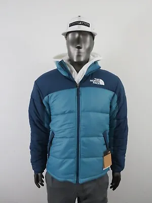 Mens S The North Face Himalayan Full Zip Insulated Puffer Winter Jacket Blue • $151.96