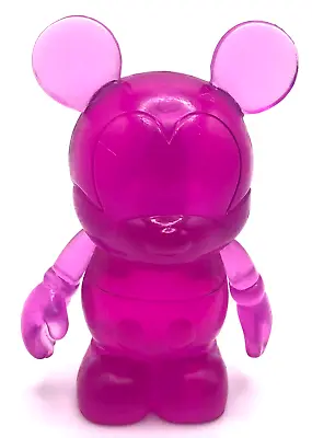 DISNEY Vinylmation - CLEAR Series - FUCHSIA / MAGENTA Translucent Mickey Mouse • $10.95