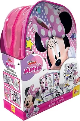 Lisciani-Minnie Daypack Coloring E Drawing School Backpack Wallboards • £23.91