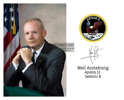 Neil Armstrong First Man On The Moon Apollo 11 Mission Patch 8x10 Photo • $8.49