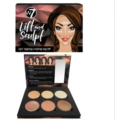 2 × W7 London Lift And Sculpt Face Shaping Contour Palette - 21g • £15