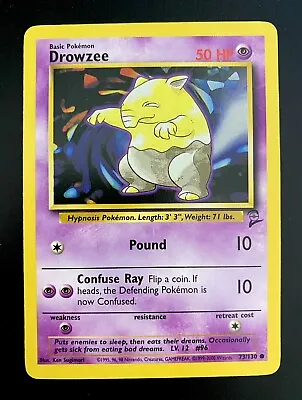 Drowzee 73/130 Base Set 2 - Common Pokemon Card TCG - WOTC - Near Mint • $2.50