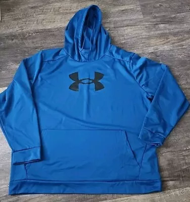 Men's Armour Fleece® Big Logo Hoodie Blue' 4XL • $22.50