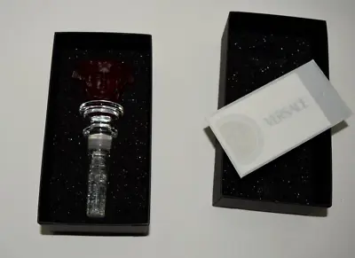 VERSACE Rosenthal  Crystal Wine Bottle Stopper~ Brand New In Box Red • $99.99