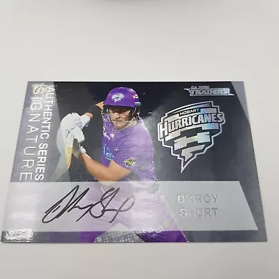 TLA 2020/21 Cricket Signature Card D'Arcy Short 76/133 Hobart Hurricanes • $80