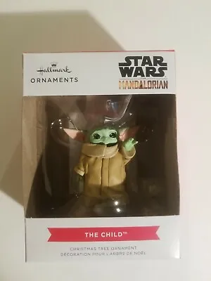 Hallmark 2021 Star Wars Mandalorian The Child Grogu Baby Yoda Ornament Red Box! • $0.99