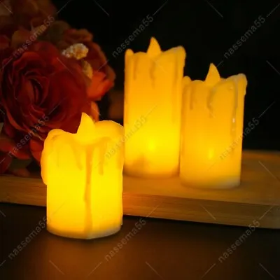 £5.99 • Buy 3 Packs LED Tea Lights Candles LED Flameless Battery Operated Home Wedding Xmas
