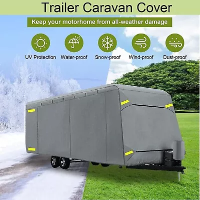 Trailer Cover Protector Caravan Cover Campervan Cover UV Waterproof Carry Bag • $209.99