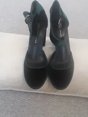 Velvet Style Shoes Size 5.5 💖dark Green 💖4 Inch Heel 💖unworn💖 • £6