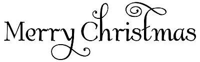 MERRY CHRISTMAS - Vinyl Decal Sticker - Happy Holidays Door Greeting Window • $4.99