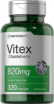 Vitex Chasteberry | 820mg | 320 Capsules | Chaste Tree Berry | By Carlyle • $17.69