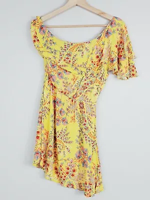 TIGERLILY Womens Size 8 One Shoulder Floral Print Dress • $55