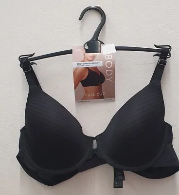 New M&S Black Body Shape Define Natural Uplift Padded Wired Full Cup Bra Siz 38E • £12.99