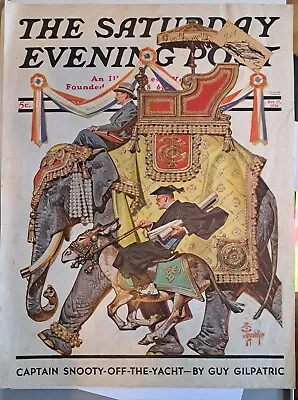 THE SATURDAY EVENING POST  October 13 1936 Art By JC Leyendecker --cover Only! • $8.50