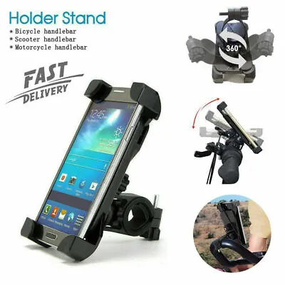 Silicone Motorcycle Bike Handlebar Bicycle For MTB GPS Cell Phone Holder Mount A • $4.56