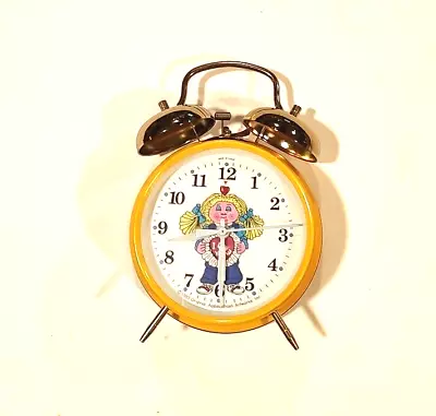 Vintage 1983 Cabbage Patch Kid Wind-Up Alarm Clock  I LOVE YOU  Blond Girl  • $20