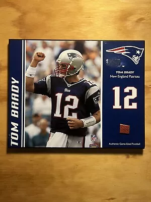 Tom Brady AUTHENTICATED GAME USED NFL FOOTBALL Mounted Memories MD6 Plaque 2011 • $65