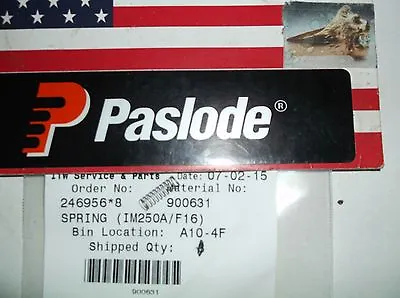 Paslode  Part # 900631  SPRING (IM250A/F16) • $3.75