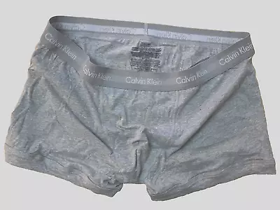 Calvin Klein Men's Cotton Stretch Boxer Trunk Size XXL (44 -46 ) **NEW** Grey • £10.99