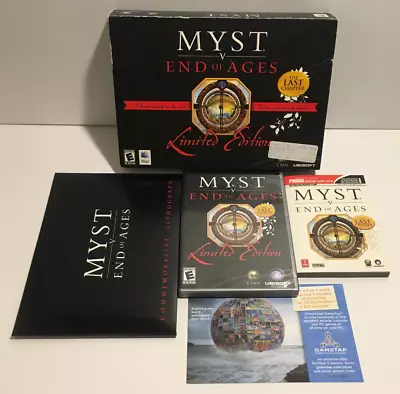 Myst V: End Of Ages Limited Edition - Big Box Mac (3-Disc Set 2005) Ubisoft • $12.97