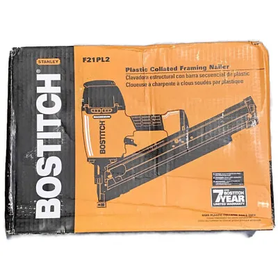 BOSTITCH F21PL2 21 Degree Plastic Collated Air Framing Nailer Nail Framer • $179.99