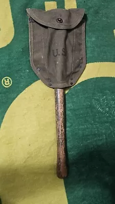 1944 WW2 US Army E-Tool With Carrier Case • $25