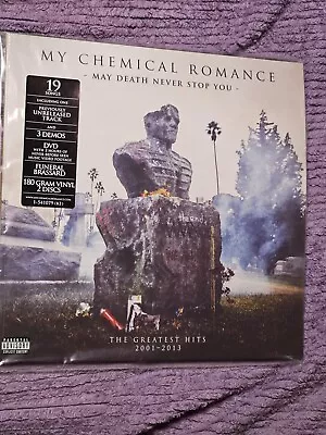 MY CHEMICAL ROMANCE May Death Never Stop You 2LP + DVD Sealed W/Funeral Brassard • $50