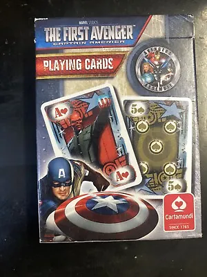 Cartamundi Playing Cards The First Avenger Captain America Christmas • £1