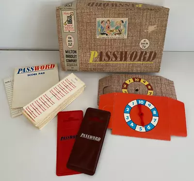 Vintage 1962 Milton Bradley Password Board Game #4260 Complete • $19.99