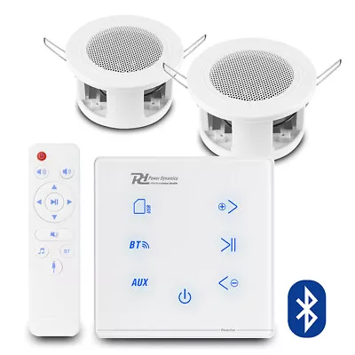 Home Bluetooth Ceiling Speaker System With A50W Wall Amplifier And 2x 3  CSBA3L • £120