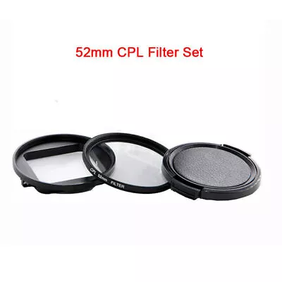 52mm CPL UV Lens Filter Kit For Xiaoyi Yi Lite 4K Action Camera C • £8.39