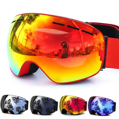 Snowboard Ski Goggles Men Women Winter Snow Sport Anti-fog UV400 Glasses Eyewear • $25.79